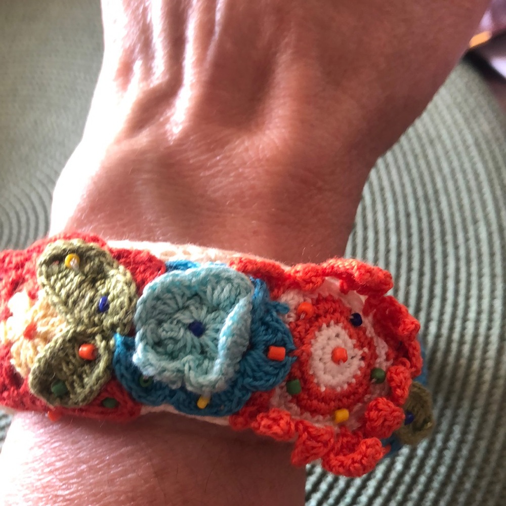 Elizabeth Gillett crochet bangle bracelet